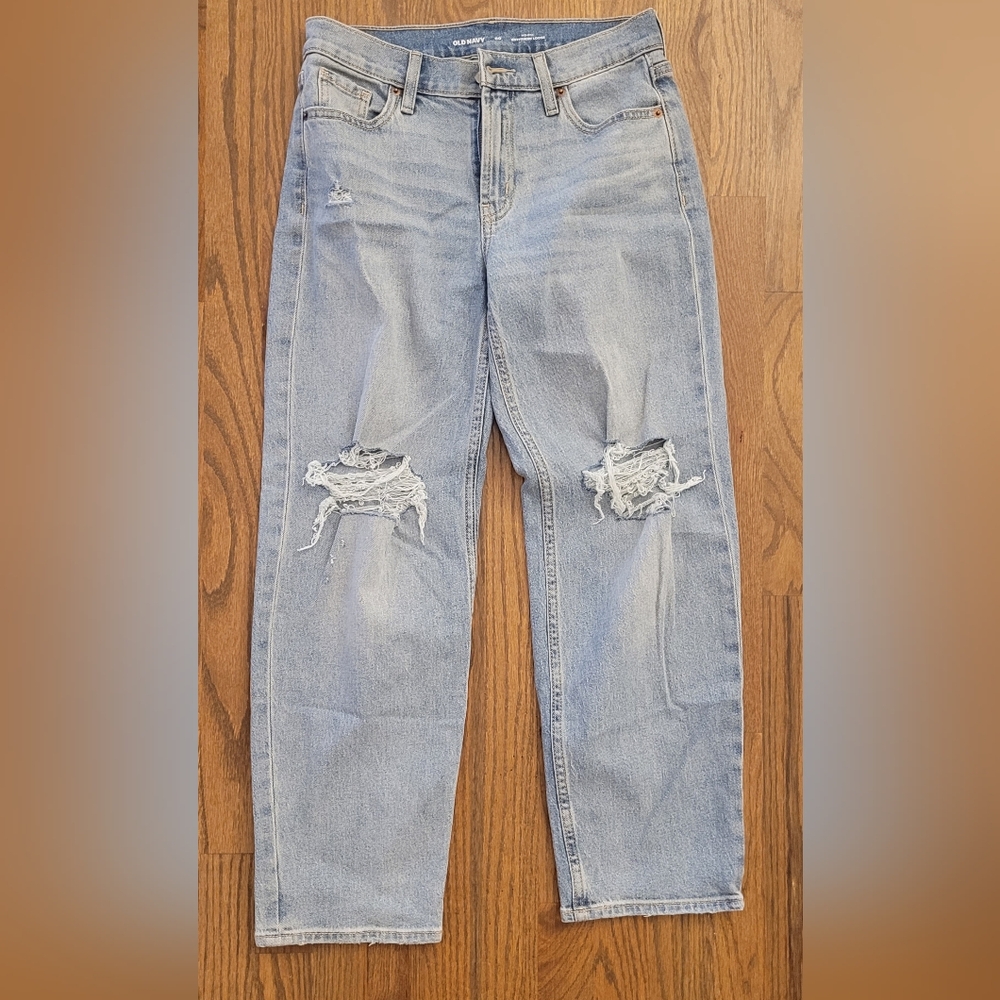 Old Navy Distressed Boyfriend Jeans